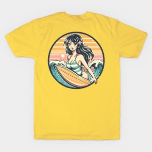 Retro Surfer Girl T-Shirt